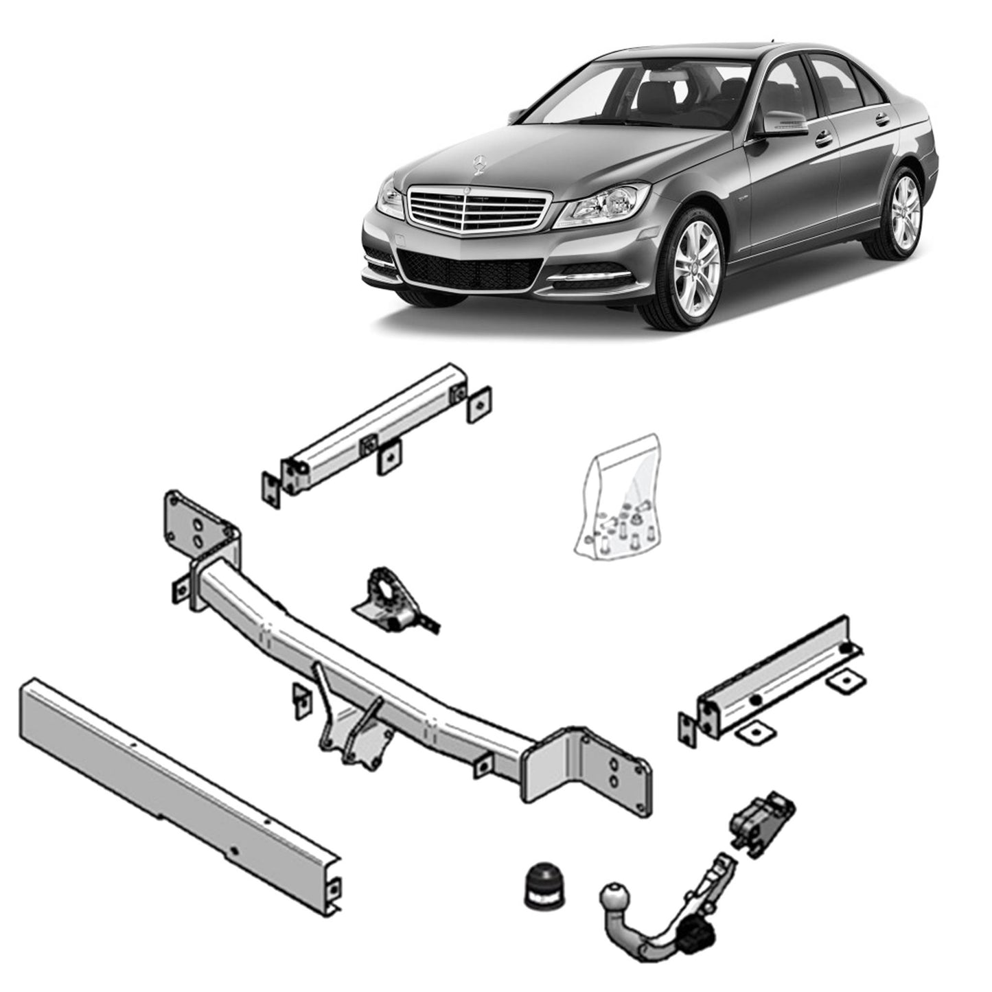Brink Towbar European for MERCEDES-BENZ C-CLASS (05/2000 - 08/2014)