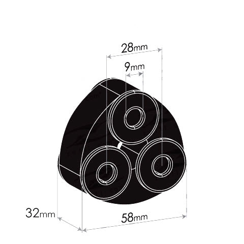 Redback Exhaust Rubber for Holden Rodeo (02/2003 - 01/2007)