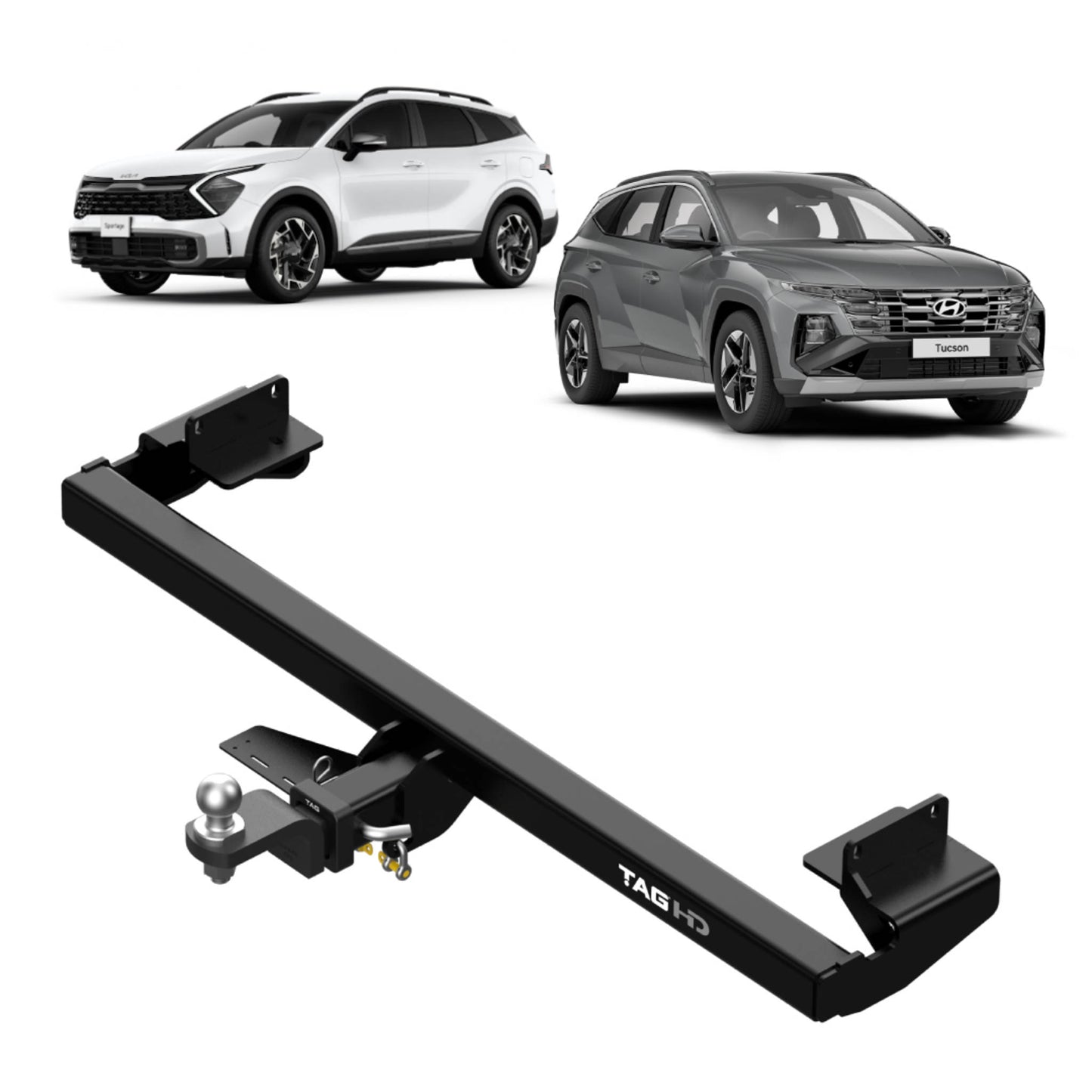 TAG Heavy Duty Towbar & Direct Fit Wiring for Hyundai Tuscon NX4 Pre Facelfit (02/2021 - 03/2024)