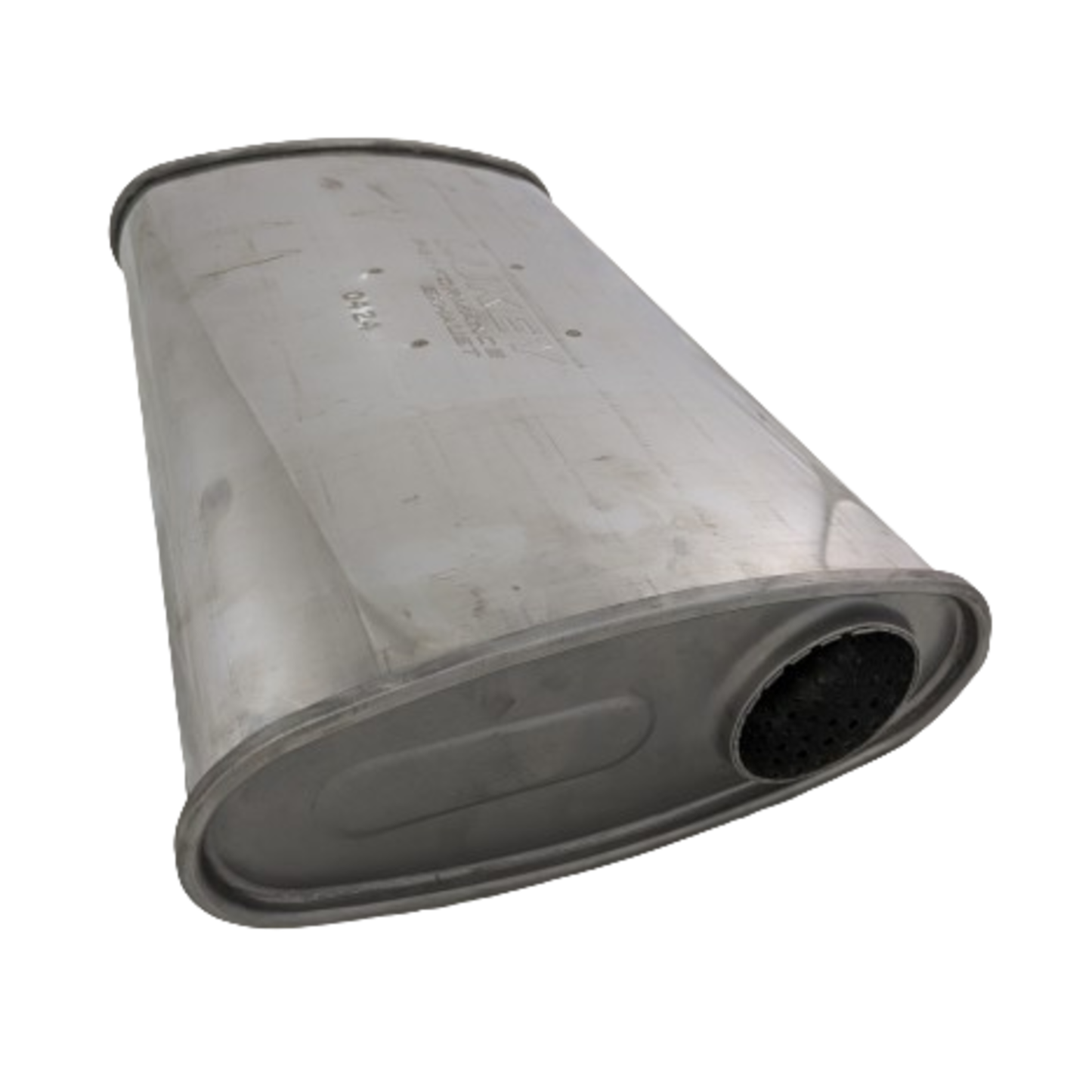2.5" 10 x 4 O/C 16 Lukey Muffler 430 Stainless Steel