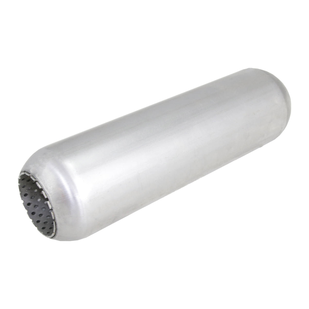 4" Round, 15" Long, 3", C/C, Perforated Without Spigots, 409 Stainless