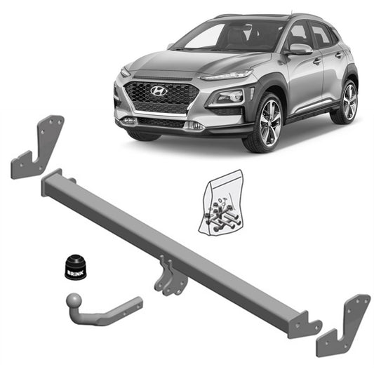 Brink Detachable Towbar & Direct Fit Wiring for Hyundai Kona OS, OSE, OSI (09/2017 - 04/2023)