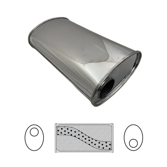 3" In 11 x6 Muffler 20" Long 430 Grade