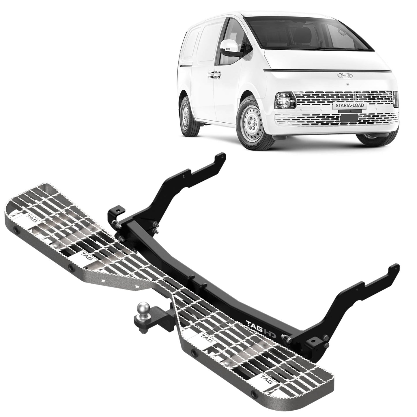 TAG Rear Step & Towbar for Hyundai Staria Van Series US4.V1, 2 & 3 (01/2021 - 02/2026)