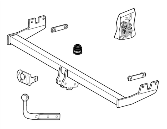 Brink Towbar European for MERCEDES-BENZ A-CLASS (07/1997 - 08/2004)