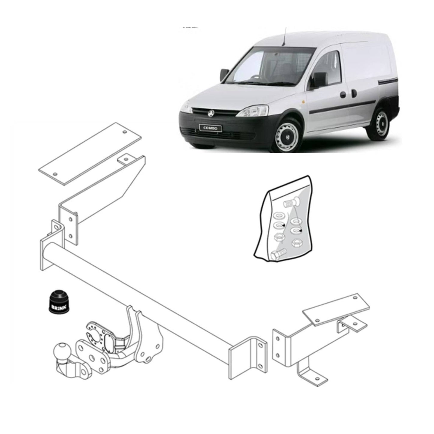 Brink Towbar for Holden Combo Box Body Van (01/2002 - 2012)