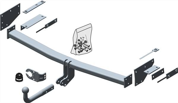 Brink Towbar European for Renault Koleos (09/2008 - 02/2017)