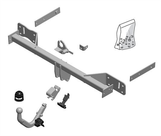 Brink Towbar European for MERCEDES-BENZ B-CLASS (11/2011 - on), MERCEDES-BENZ A-CLASS (06/2012 - on)