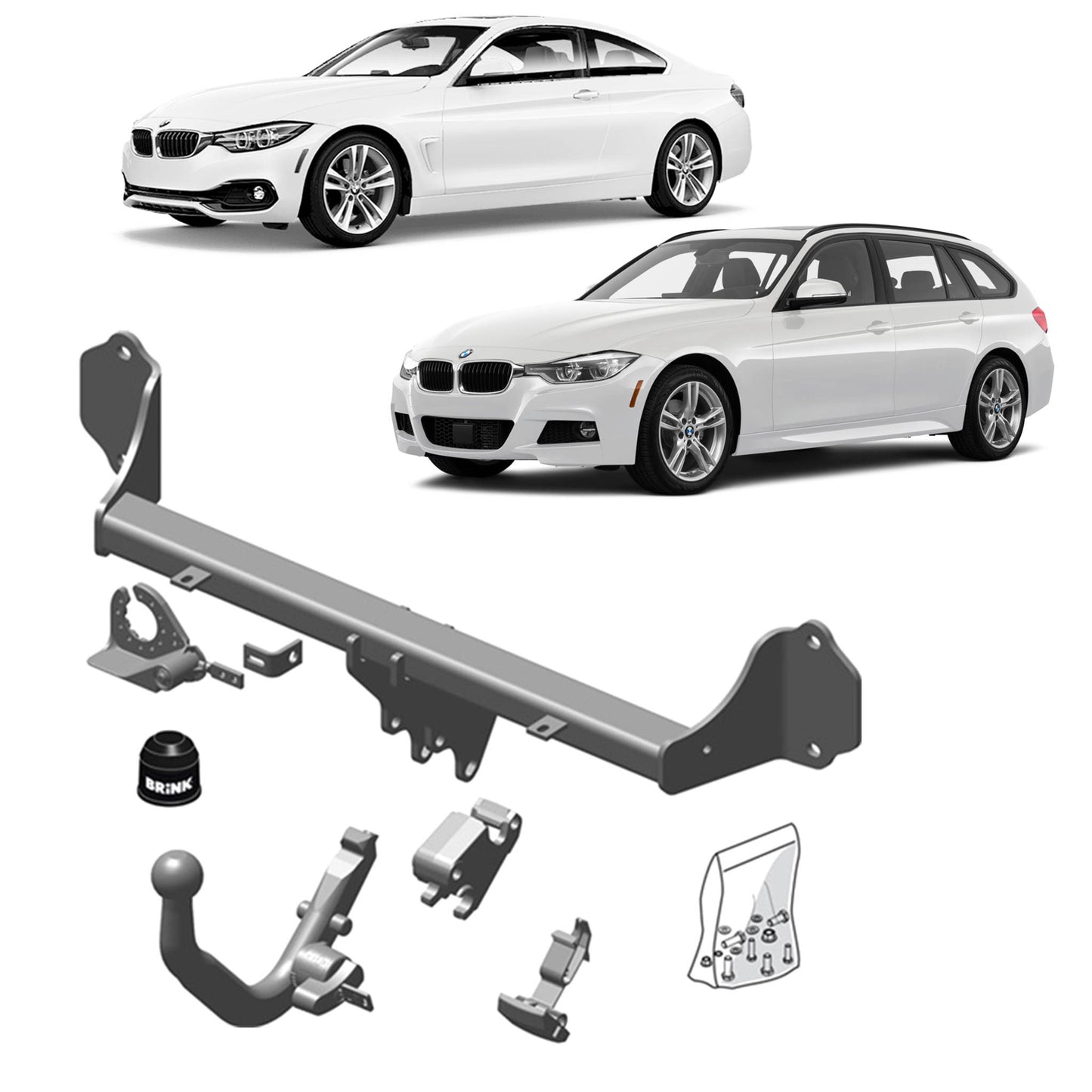 Brink Towbar European for BMW 3 (11/2011 - 10/2018), BMW 4 (03/2014 - 03/2020), BMW 4 (07/2013 - 09/2020), BMW 4 (07/2013 - 05/2020), BMW 3 (07/2012 - 06/2019)