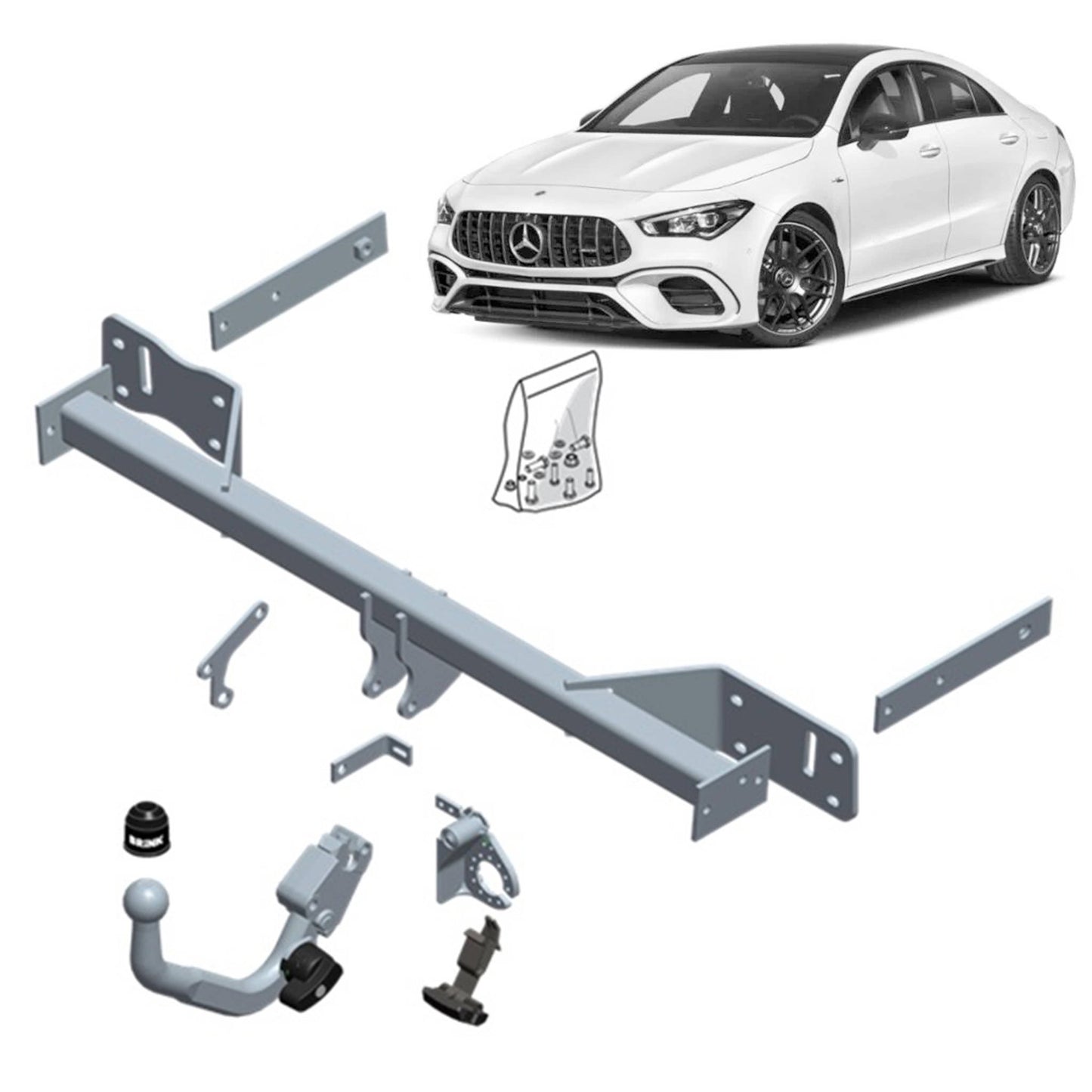 Brink Towbar European for MERCEDES-BENZ CLA (01/2015 - on), MERCEDES-BENZ CLA (01/2013 - 03/2019)