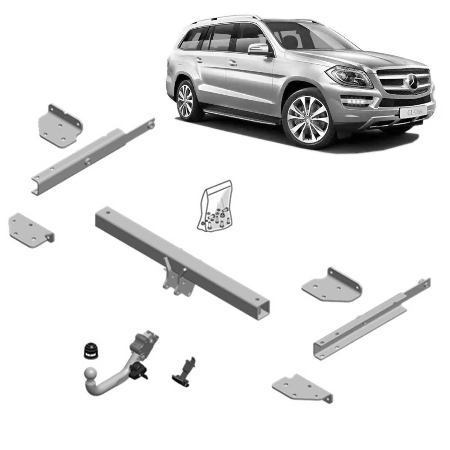 Brink Towbar European for MERCEDES-BENZ GL-CLASS (07/2012 - on)