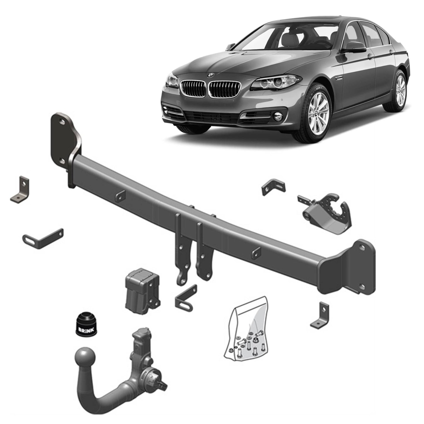 Brink Towbar European for BMW 5 (01/2010 - 10/2016), BMW 5 (01/2010 - 03/2017)