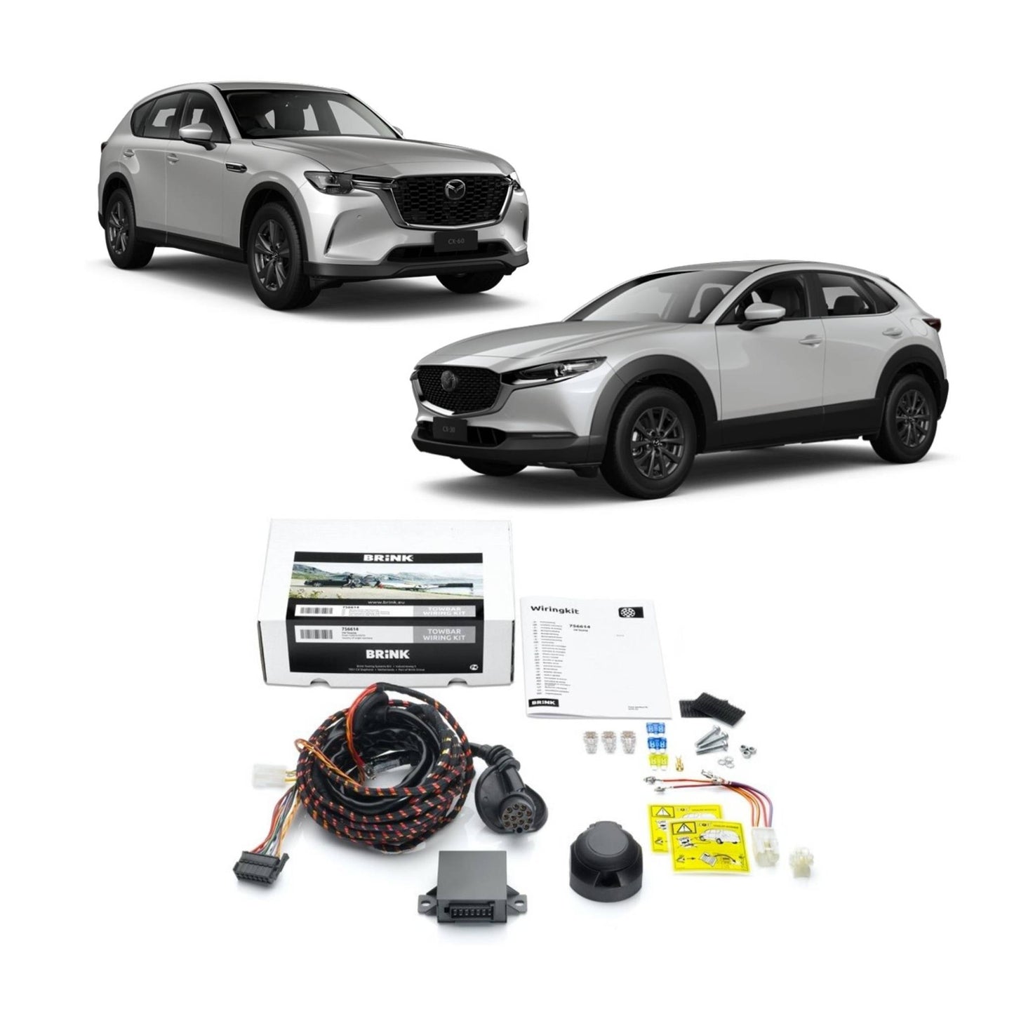 Brink Direct Fit Trailer Wiring Harness for Mazda CX-30 DM (11/2019 - On), CX-60 KH (03/2023 - On), MX-30 DR (01/2021 - On)