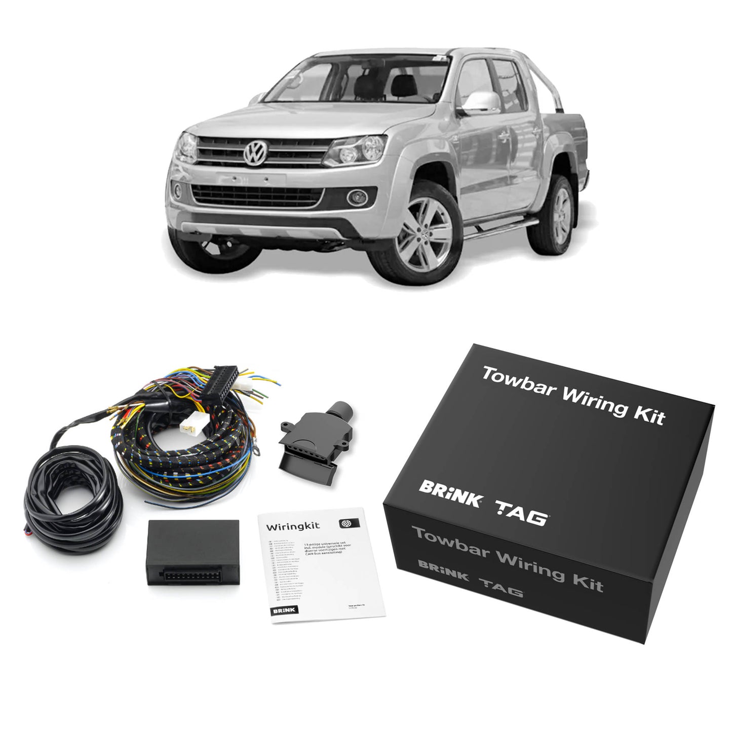 TAG Heavy Duty Towbar and Direct Fit Wiring Harness for Volkswagen Amarok 2H (02/2011 - 12/2022) - Tub No Step