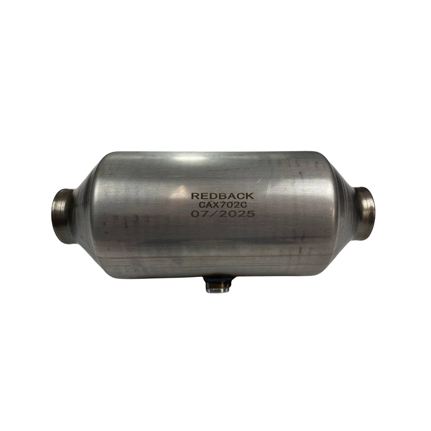 Euro 6 2" inlet 5" Round Catalytic Converter Stainless Steel with Centre O2 Sensor