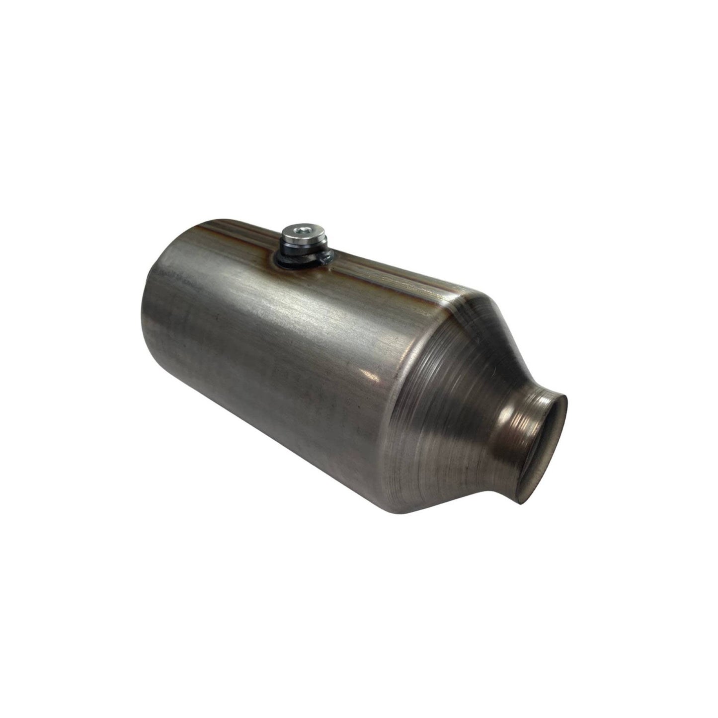Euro 6 2" inlet 5" Round Catalytic Converter Stainless Steel with Centre O2 Sensor