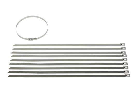 Stainless Steel Cable Ties - 10 Pack (350mm x 8mm)