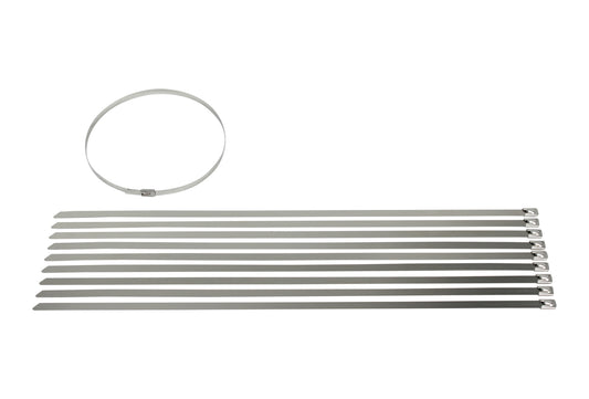 Stainless Steel Cable Ties - 10 Pack (450mm x 8mm)