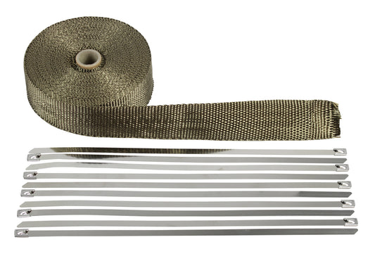 HEAT TAPE GLASS BLACK 51MM X 2MM X 15M WITH 10 CABLE TIES (CTS35008)