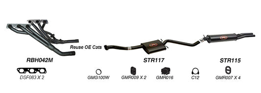 Redback Performance Exhaust System for Holden Commodore (04/1995 - 1997), Calais (04/1995 - 1997)