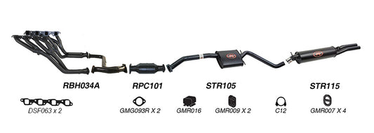 Redback Performance Exhaust System for Holden Commodore (09/1991 - 1995), Calais (09/1991 - 1995)