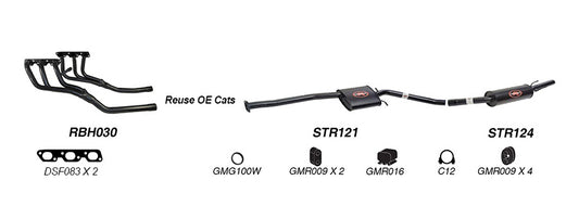 Redback Performance Exhaust System for Holden Caprice (09/1997 - 08/2004), Statesman (09/1997 - 08/2004), Commodore (09/1997 - 08/2004), Calais (09/1997 - 08/2004), HSV XU6 (09/1997 - 08/2004), Holden Caprice (09/1997 - 08/2004), Statesman (09/1997 -...