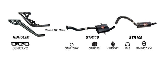Redback Performance Exhaust System for Holden Commodore (01/1988 - 12/2000), Calais (01/1988 - 12/2000), Holden Commodore (04/1995 - 12/2000)