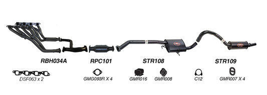 Redback Performance Exhaust System for Holden Commodore (01/1988 - 03/1991), Holden Commodore (01/1988 - 03/1991)