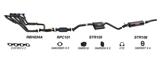 Redback Performance Exhaust System for Holden Calais (09/1991 - 1995), Commodore (09/1991 - 1995)