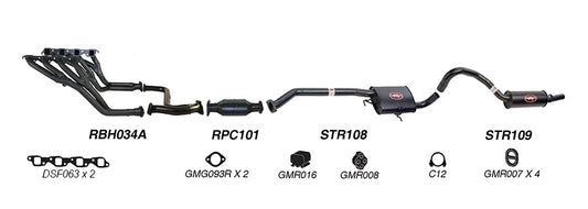 Redback Performance Exhaust System for Holden Commodore (01/1988 - 2000)