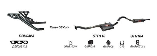 Redback Performance Exhaust System for Holden Commodore (04/1995 - 1997), Calais (04/1995 - 1997)