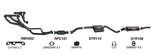 Redback Performance Exhaust System for Holden Calais (01/1988 - 04/1995), Statesman (01/1988 - 04/1995), Commodore (01/1988 - 04/1995), Caprice (01/1988 - 04/1995), Holden Caprice (04/1990 - 02/1994), Holden Caprice (04/1990 - 02/1994)