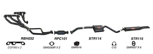 Redback Performance Exhaust System for Holden Calais (01/1988 - 04/1995), Statesman (01/1988 - 04/1995), Commodore (01/1988 - 04/1995), Caprice (01/1988 - 04/1995), Holden Caprice (04/1990 - 02/1994), Holden Caprice (04/1990 - 02/1994)