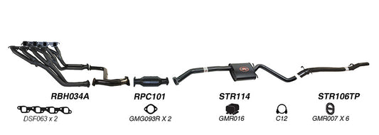 Redback Performance Exhaust System for Holden Commodore (03/1990 - 06/1999), Caprice (03/1990 - 06/1999), Calais (03/1990 - 06/1999), Statesman (03/1990 - 06/1999), Holden Caprice (04/1990 - 02/1994)