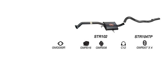 Redback Performance 2.5" Exhaust System for Holden Commodore VN VP VR V6 & V8 & VS V8 Sedan