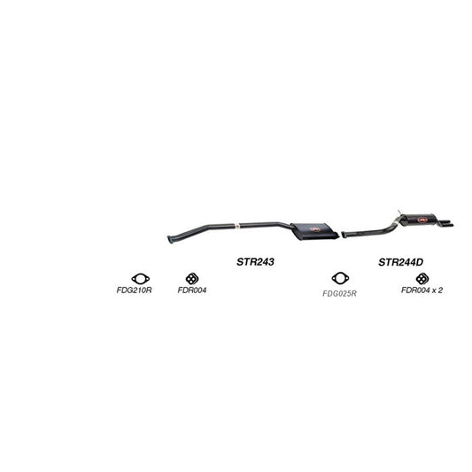 Redback Performance Exhaust System for Ford Falcon (07/1998 - 09/2002), Ford Falcon (10/1993 - 09/2002)