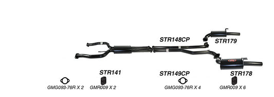 Redback 3" Dual Exhaust for Holden Commodore VE/VF V8 Ute