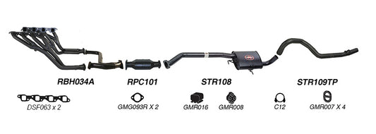 Redback Performance Exhaust System for Holden Commodore (01/1988 - 03/1991), Holden Commodore (01/1988 - 12/2000)