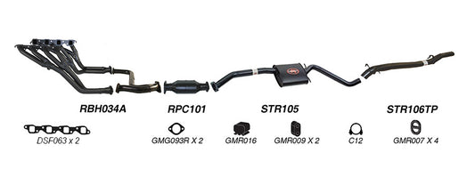 Redback Performance Exhaust System for Holden Commodore (04/1995 - 09/1997), Calais (04/1995 - 09/1997)