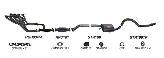 Redback Performance Exhaust System for Holden Commodore (01/1988 - 04/1995)