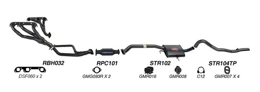 Redback Performance Exhaust System for Holden Calais (01/1988 - 04/1995), Statesman (01/1988 - 04/1995), Commodore (01/1988 - 04/1995), Caprice (01/1988 - 04/1995), Holden Calais (08/1988 - 09/1997), Commodore (08/1988 - 09/1997), Holden Commodore...