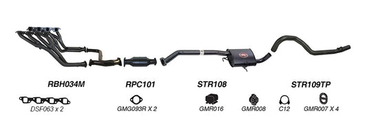 Redback Performance Exhaust System for Holden Commodore (01/1988 - 03/1991), Holden Commodore (01/1988 - 12/2000)