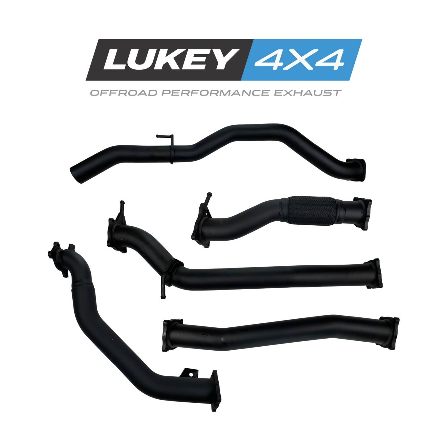 Lukey 4x4 Exhaust Lukey for Ford PJ PK Ranger turbo back Lukey 4x4 with Hotdog