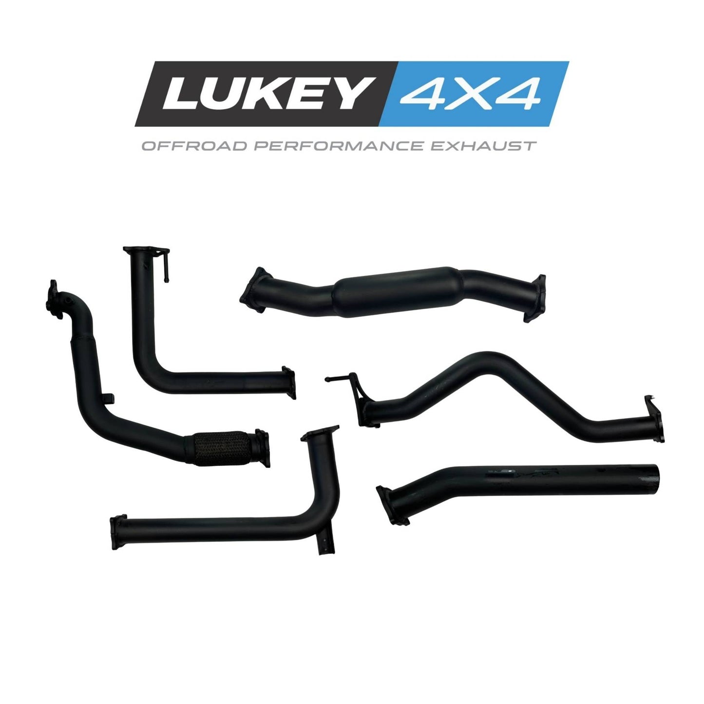 Lukey 4x4 Exhaust System for Nissan Navara D40 2.5 with Hotdog(12/2005 - 10/2015)