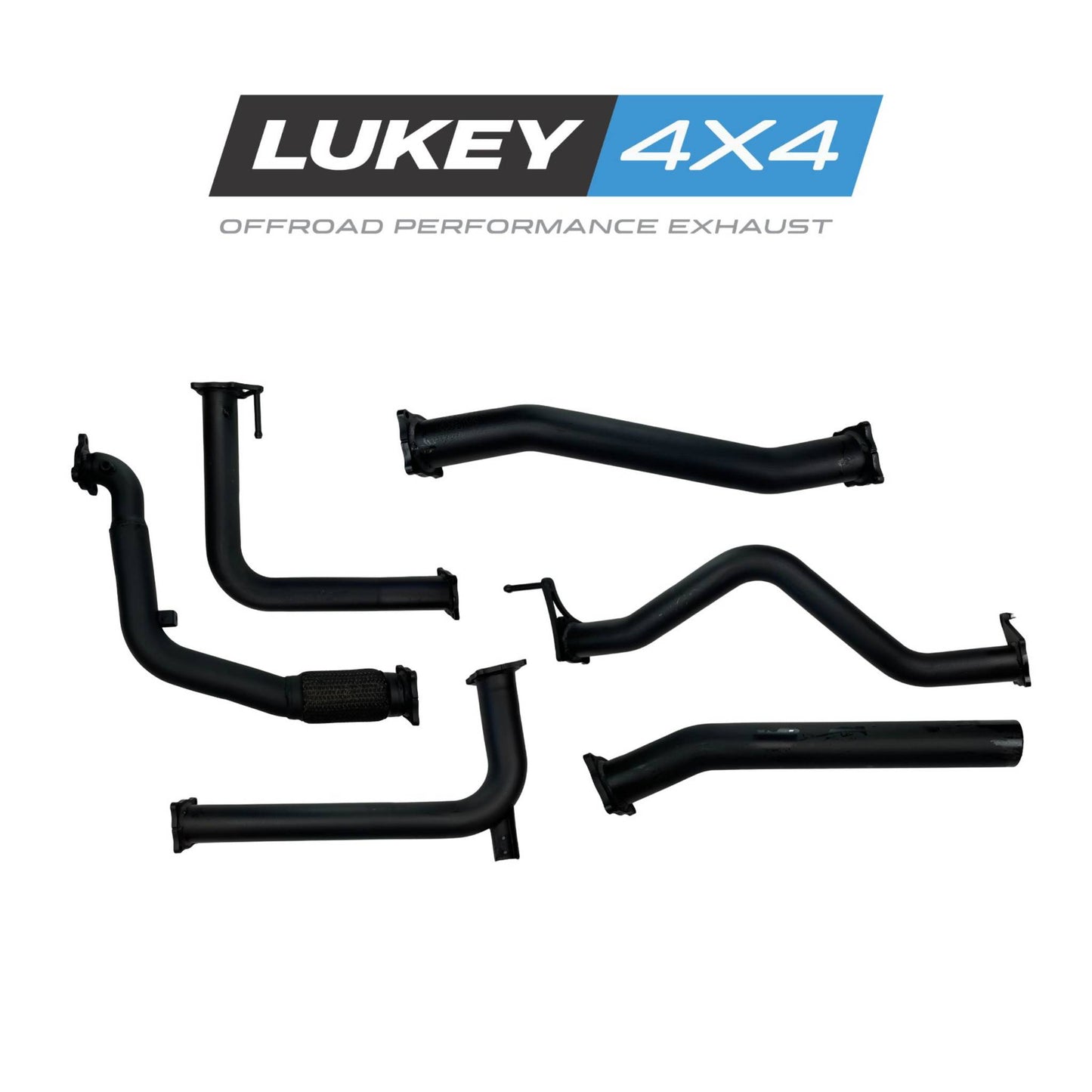 Lukey 4x4 Exhaust System for Nissan Navara D40 2.5 with Hotdog(12/2005 - 10/2015)
