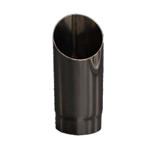 Redback Exhaust Tip 2" In 2 1/2" Out 12" Long Angle Cut