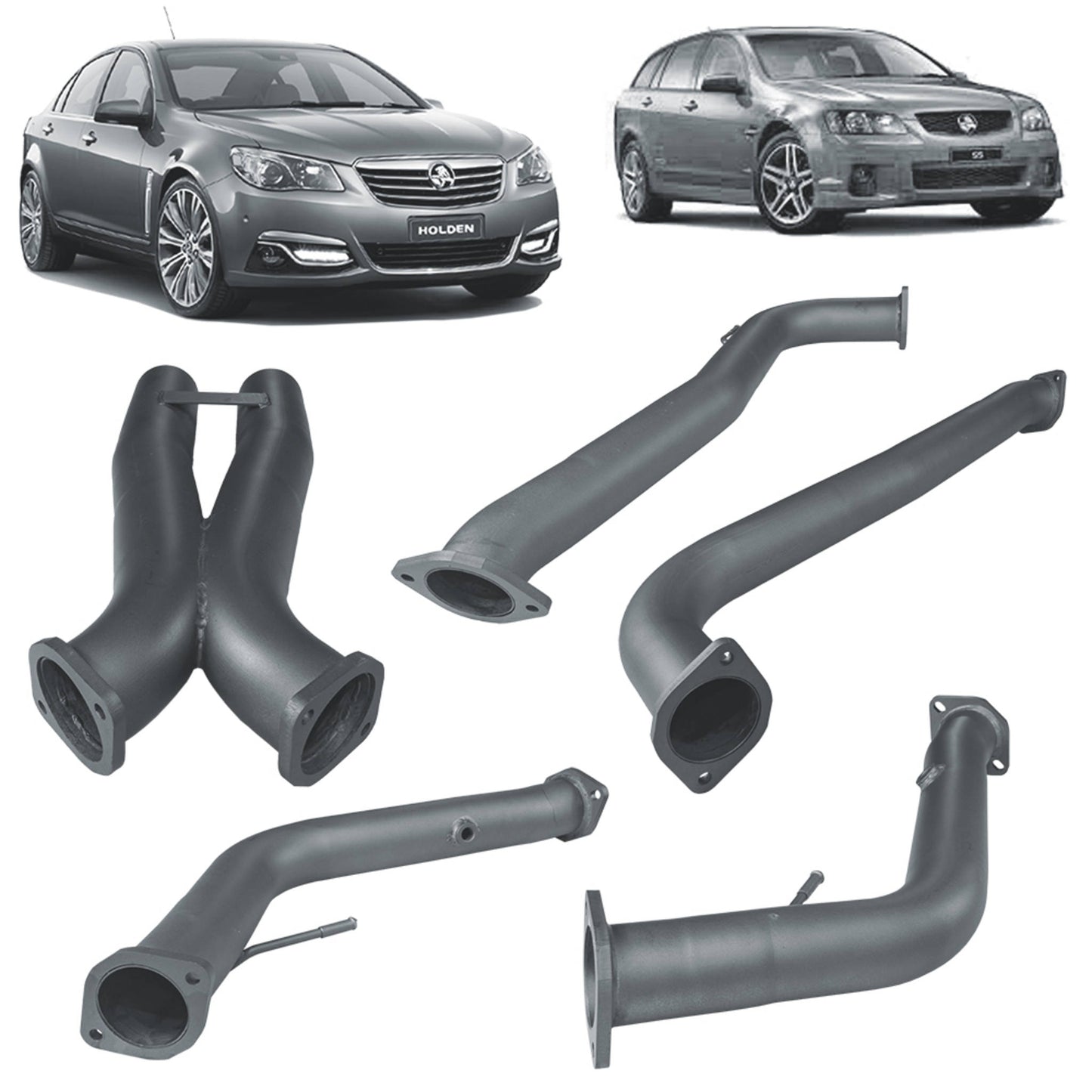 Redback Dual 3" Engine back Exhaust with Hotdogs for Holden Commodore VE & VF Sedan / Wagon