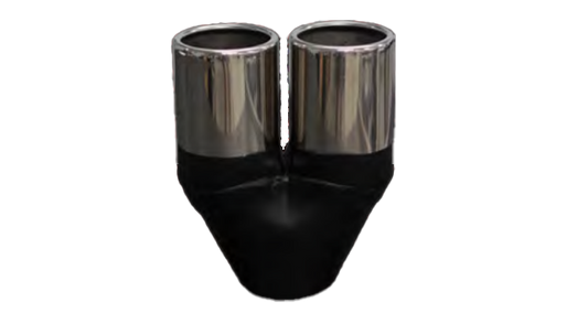 Redback Twin Exhaust Tip 2.5" Inlet Twin 3.5" Outlet 9" Long