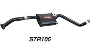 Redback 2.5" Centre Muffler for Holden Commodore Sedan  VP - VS with IRS