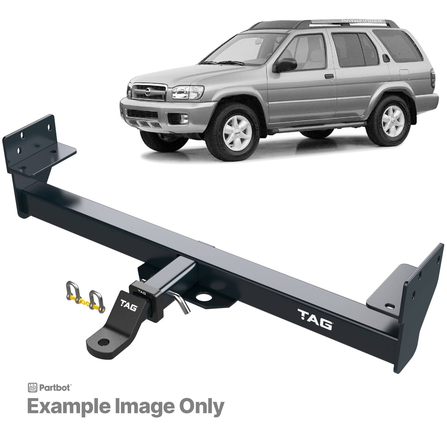 TAG Heavy Duty Towbar & Universal Wiring for Nissan Pathfinder (11/1995 - 07/2005)